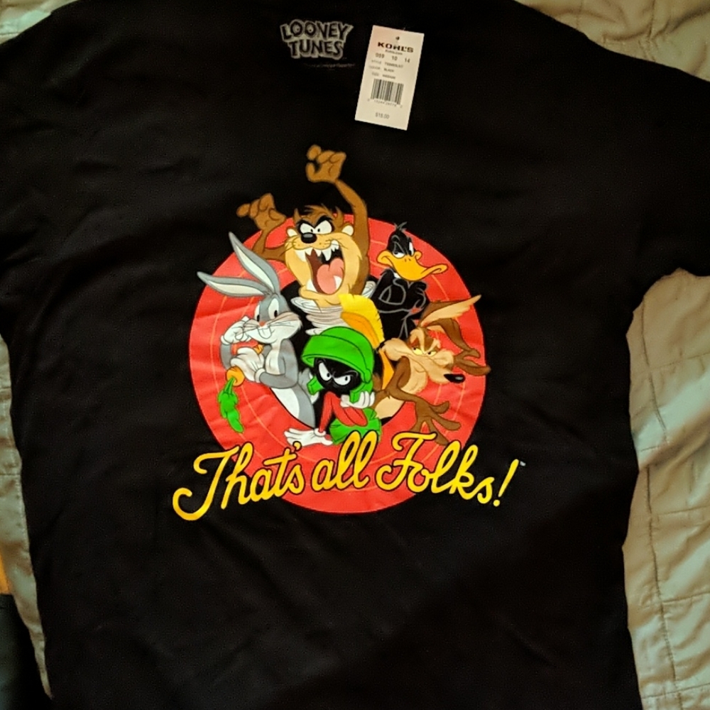 Looney tunes That's All Folks shirt